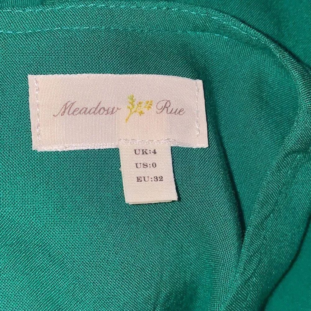 ✨ Anthropologie Meadow Rue Green Dress ✨ - Picture 6 of 6